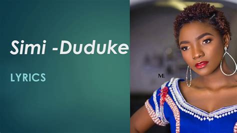 Simi – Duduke Lyrics .